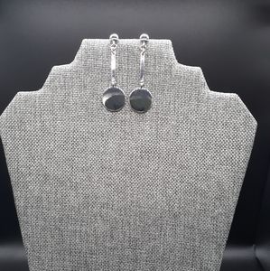 Silver Geometrical Dangle Drop Earrings